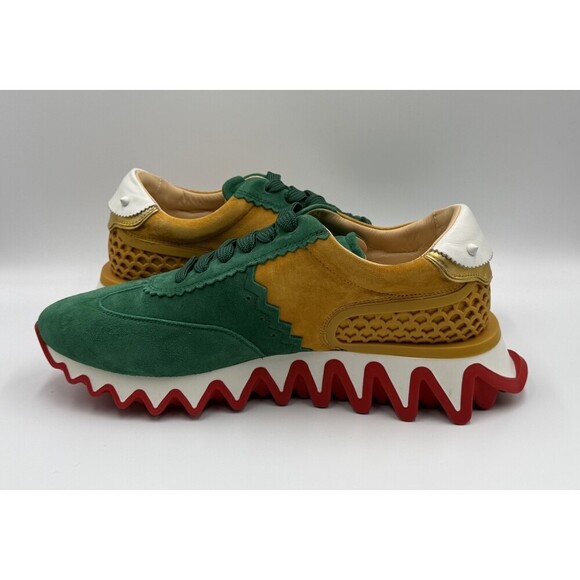 AUTHENTIC Christian Louboutin Loubishark Men\'s Suede Size 45.5 EU, 12.5 US NEW main image 13